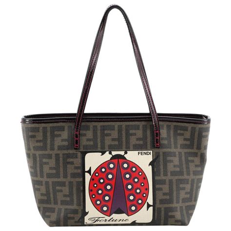 fendi roll zucca canvas tote